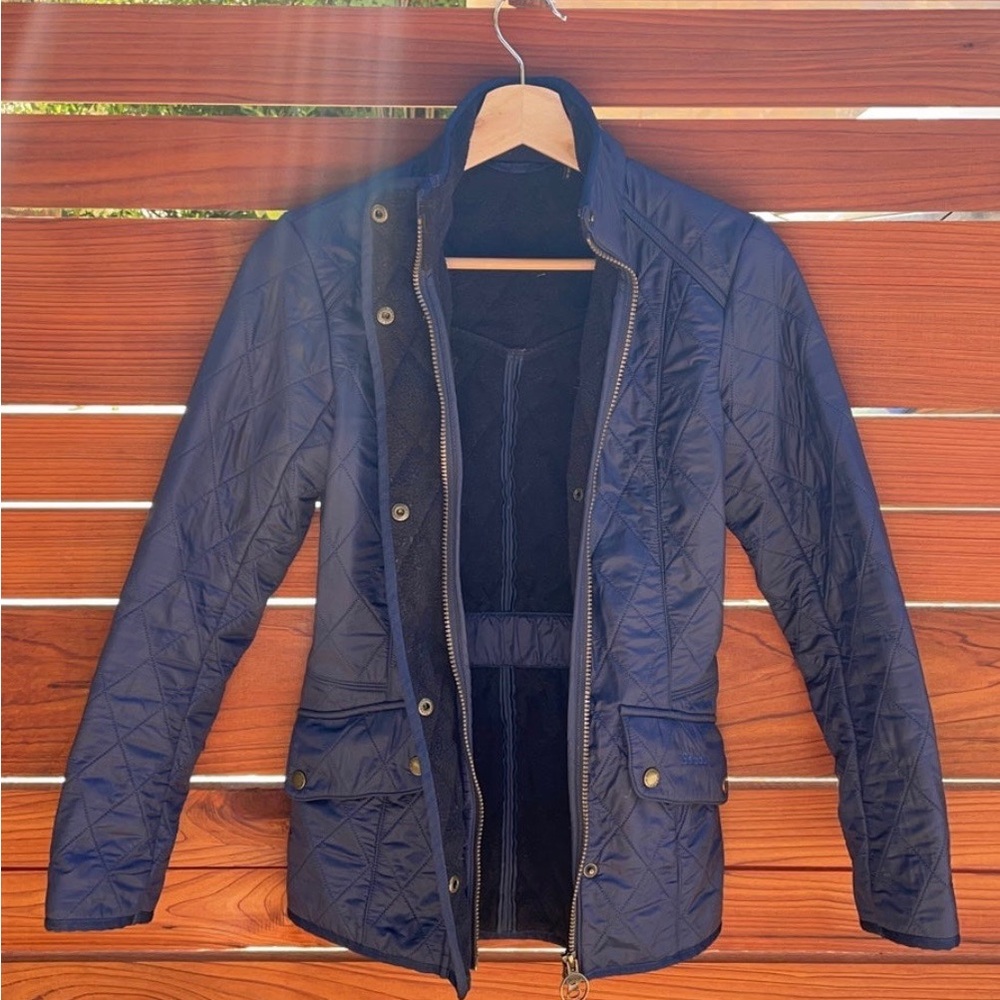Barbour navy quilted women’s jacket